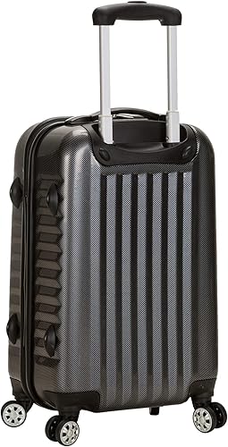 Miniatura 4 de Rockland, Melbourne - Maleta de viaje rígida y expandible de ruedas giratorias, Carbon