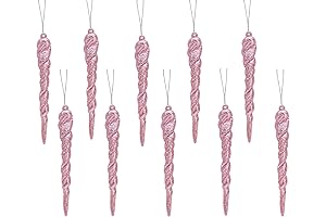 Christmas Concepts Baby Pink Icicle Christmas Tree Ornaments
