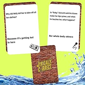 Lyrically Correct OG Waterproof 90s & 2000s Hip Hop and R&B Trivia Card Game - Durable, Splash-Proof Party for Adults, Travel, Outdoor Fun, Camping, Family Game Night
