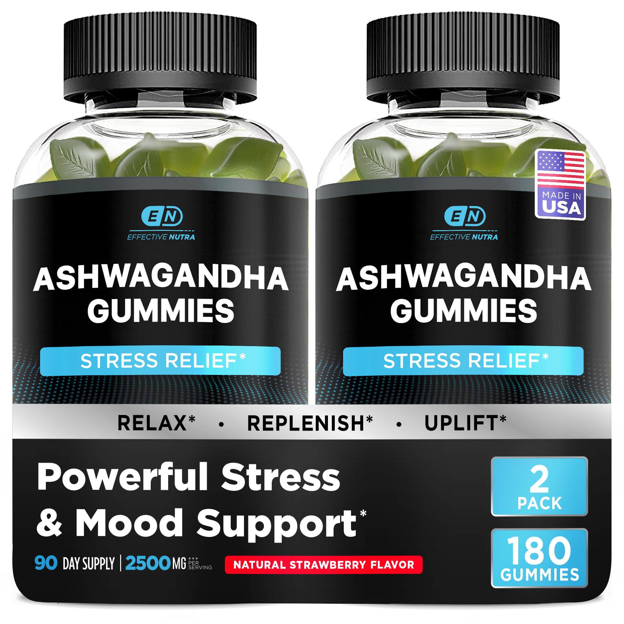 Effective Nutra Ashwagandha Gummies 1500 mg, Strawberry, 90 Count — Amazon image 10