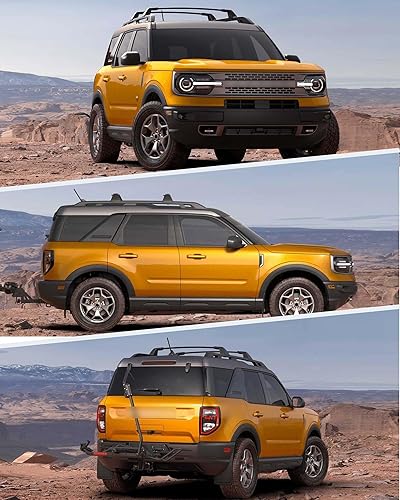 Miniatura 8 de Barras transversales de 265 libras para Ford Bronco Sport Badlands 2021-2025 y Outer Banks 2022-2025 y primera edición 2021 y Heritage Limited