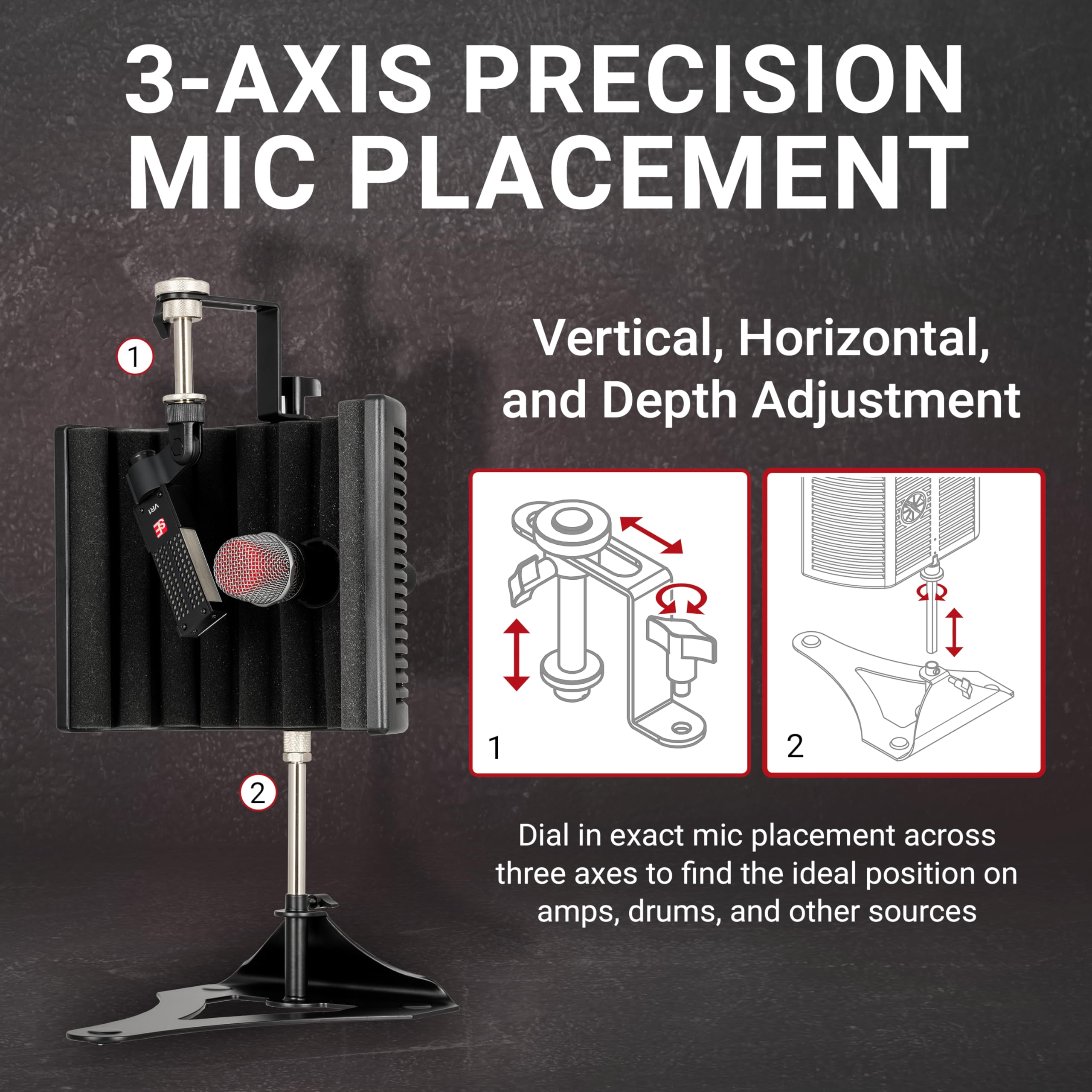 SE Electronics - Portable Isolation Filter for Dual Micing of
