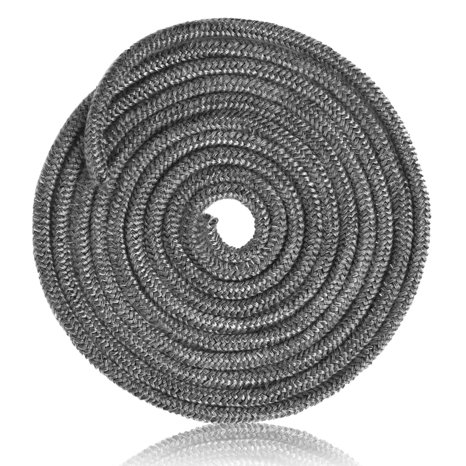 Sealing Stove Rope, 8 mm x 2.5 m, Fireplace Sealing Tape, Flues Glass Door Seals Wood Burning Replacement, Sealant Strip Fire Rope for Wood Burning Stovee, Chimney, Fireplaces, Oven Door