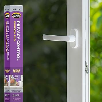 Gila Privacy Mirror Adhesive Residential DIY Window Film Heat Control Glare Control 3ft x 15ft 36in x 180in