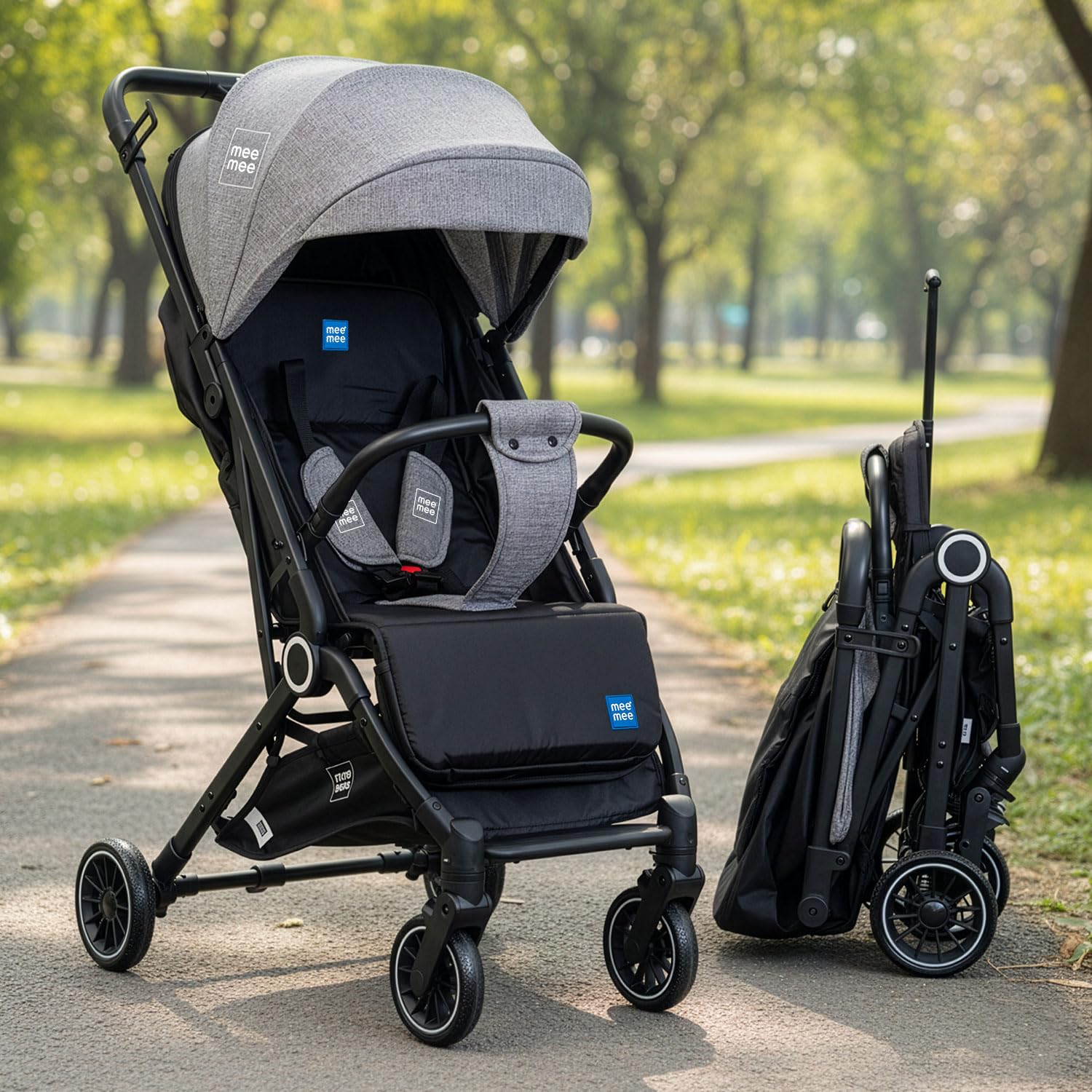 Mee Mee Baby Haven Pram - Lightweight Travel Stroller -1