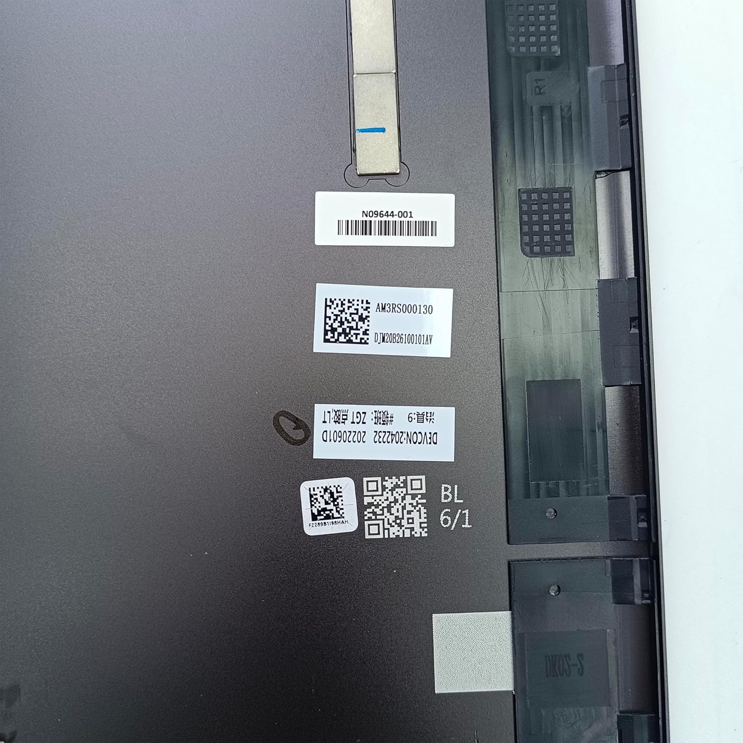 Replacement Laptop LCD Cover Back Rear Top Lid with Antenna for HP Envy 15 EW N09644-001 Grey