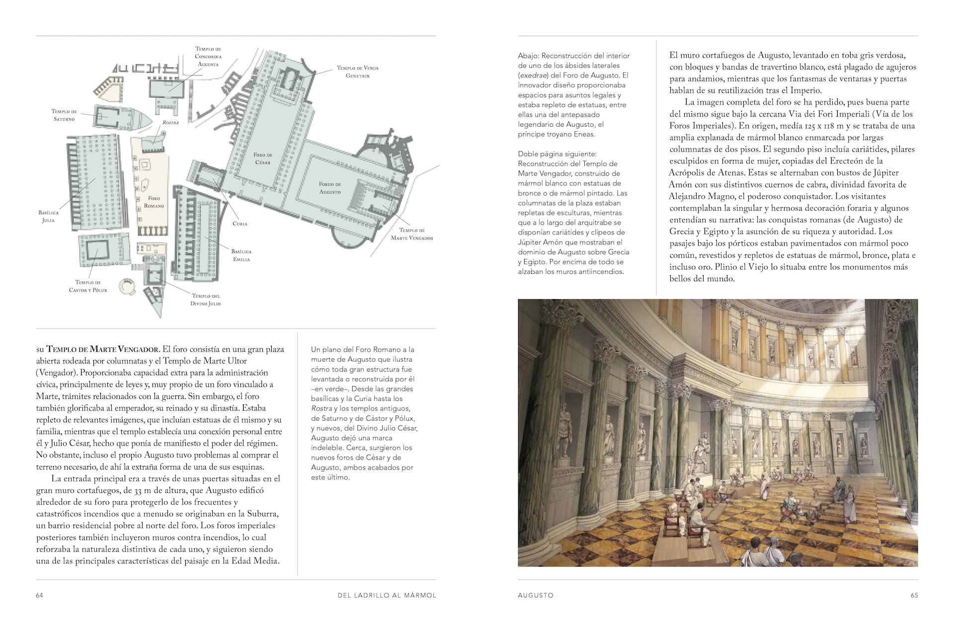 La antigua Roma en cincuenta monumentos (Ilustrados)