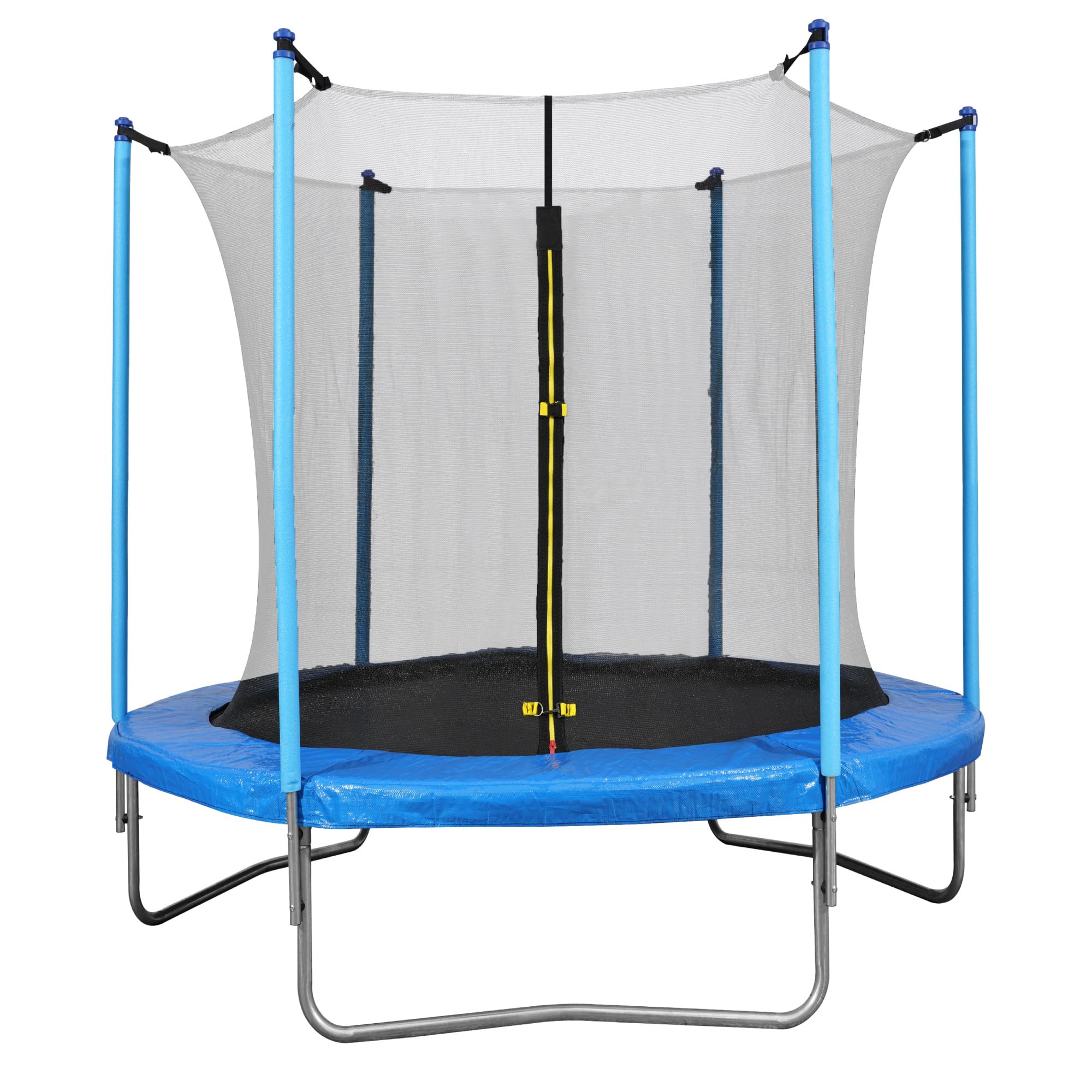 YEI Brincolín para Niños, Trampolín 6 Pies, 1.82 Metros, Red Seguridad Resortes Reforzados Galvanizados, Postes Protegidos Acolchados Cubiertos de Espuma Resistencia a Lluvia y Sol