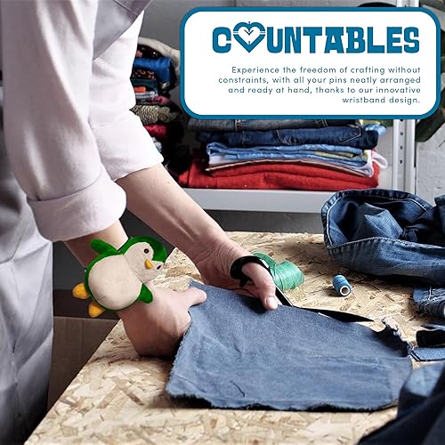 Miniatura 6 de Adorable cojín de muñeca de pingüino para coser (verde)