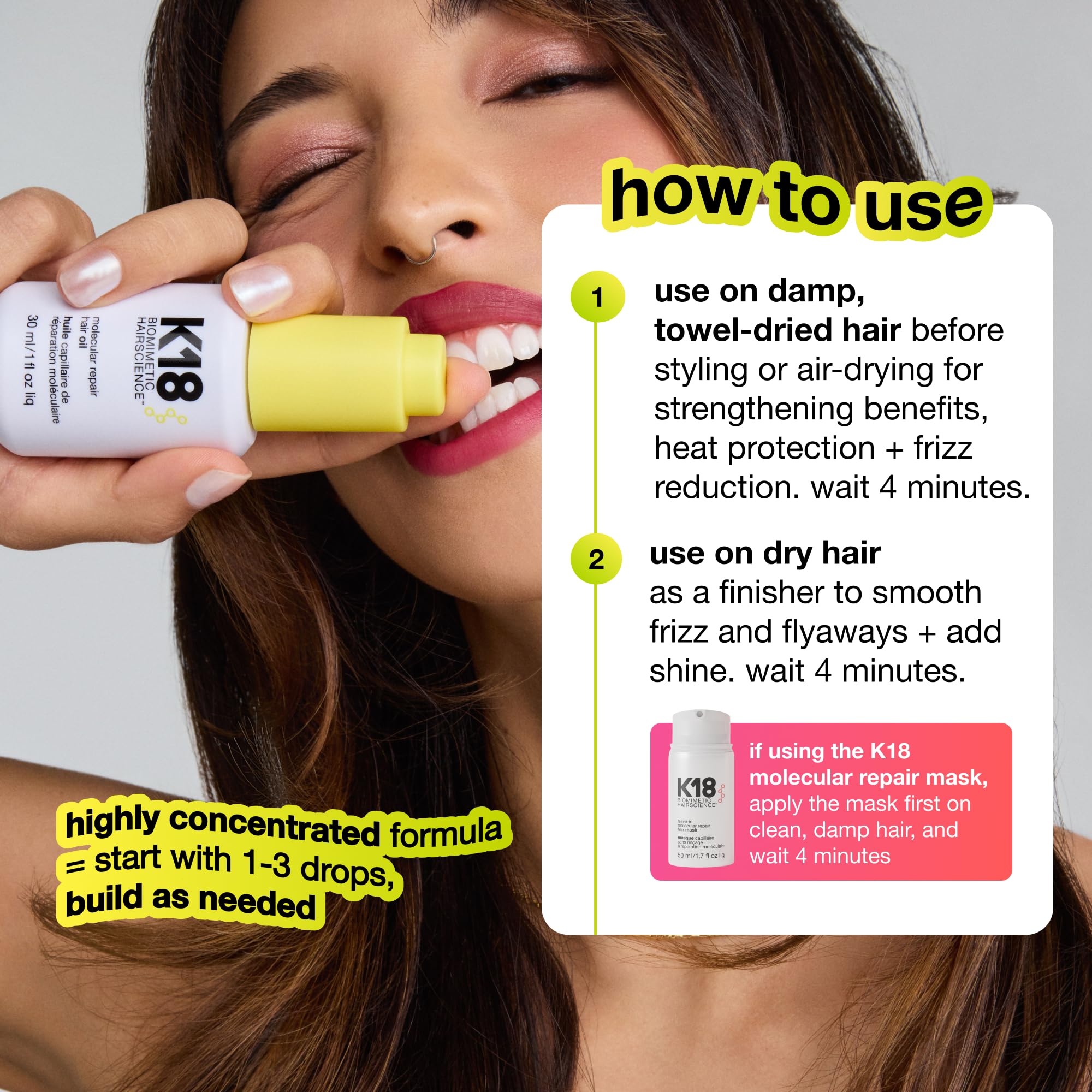 Amazon | K18 ヘア オイル トリートメント 30ml Biomimetic