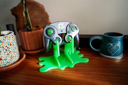Miniatura 6 de Slime Stand, Universal Gaming Controller Display Stand for Modern and Retro Controllers (Green)