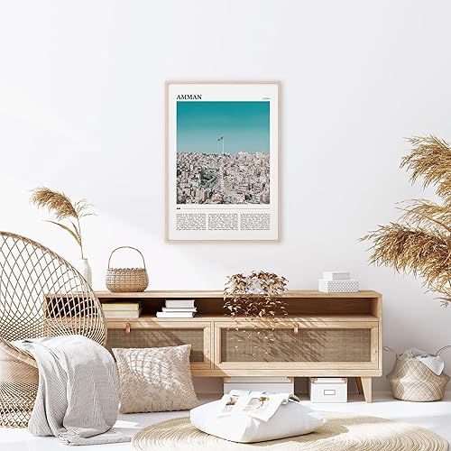 Miniatura 3 de Póster de viaje de Amman, arte de pared de Ammán, impresión de póster de ammán, foto de ammán, decoración de ammán, Jordania