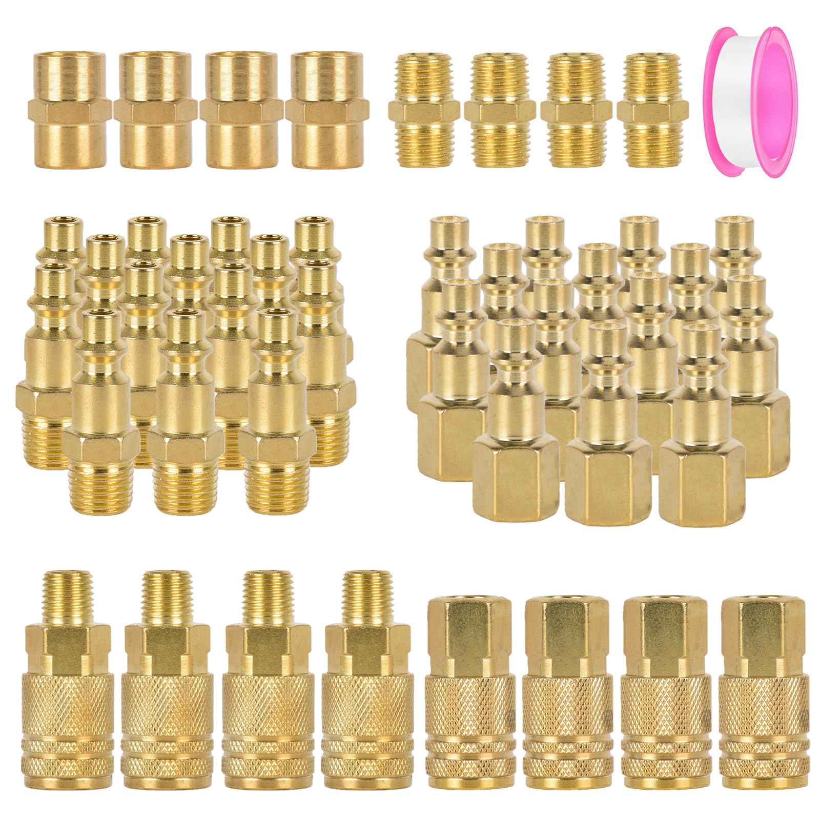 45pcs Air Hose Fittings - Quick Connect Kit -1