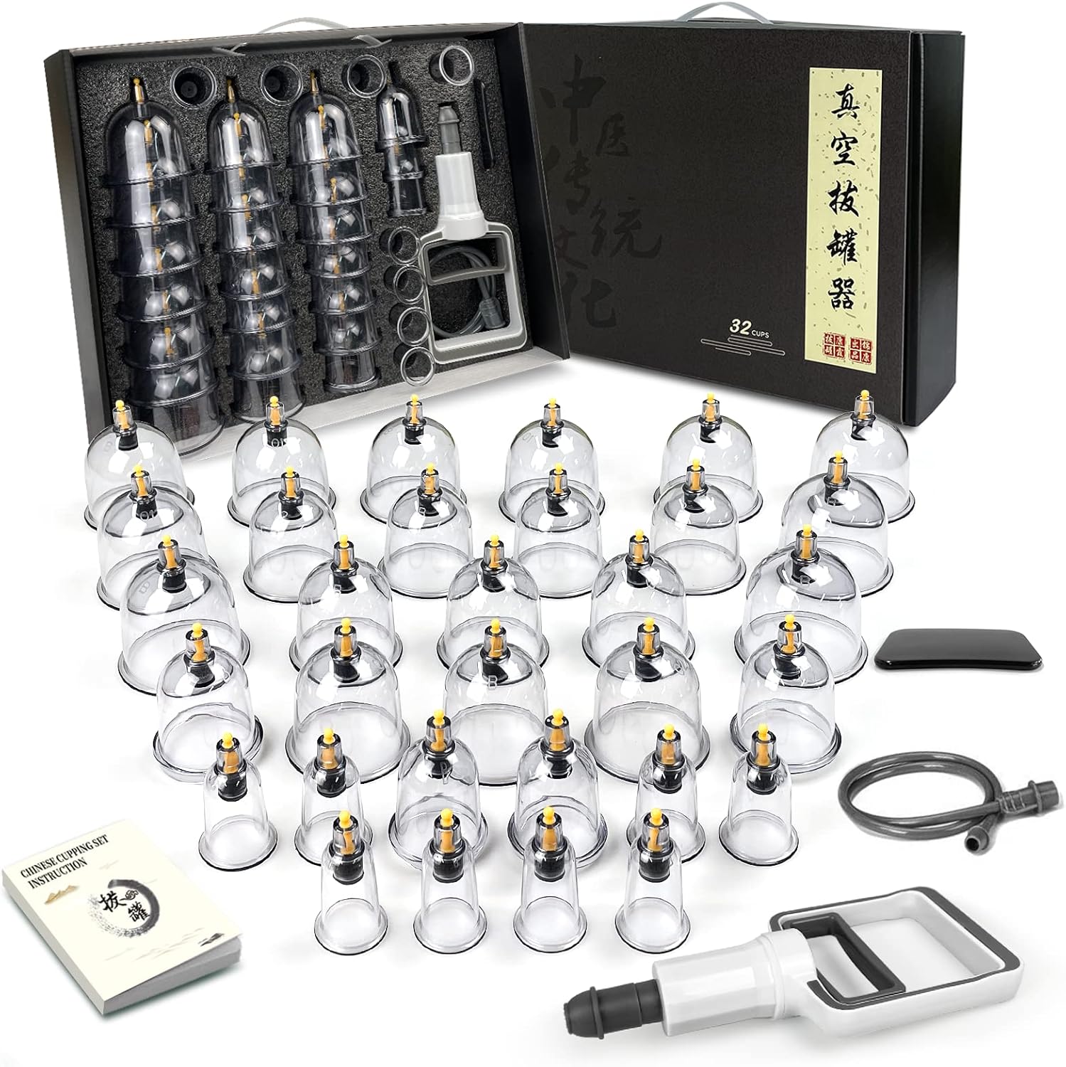 DEFUNX Cupping Therapy Set 32 Cups Professional Chinese