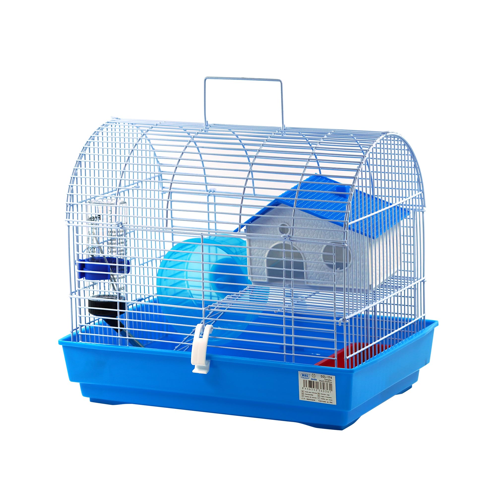 Jaula para Hámster Roborowski Jaula para Hamster jaulas Hamsters pequeña Bebedero comedero (175VERDE) — view 10