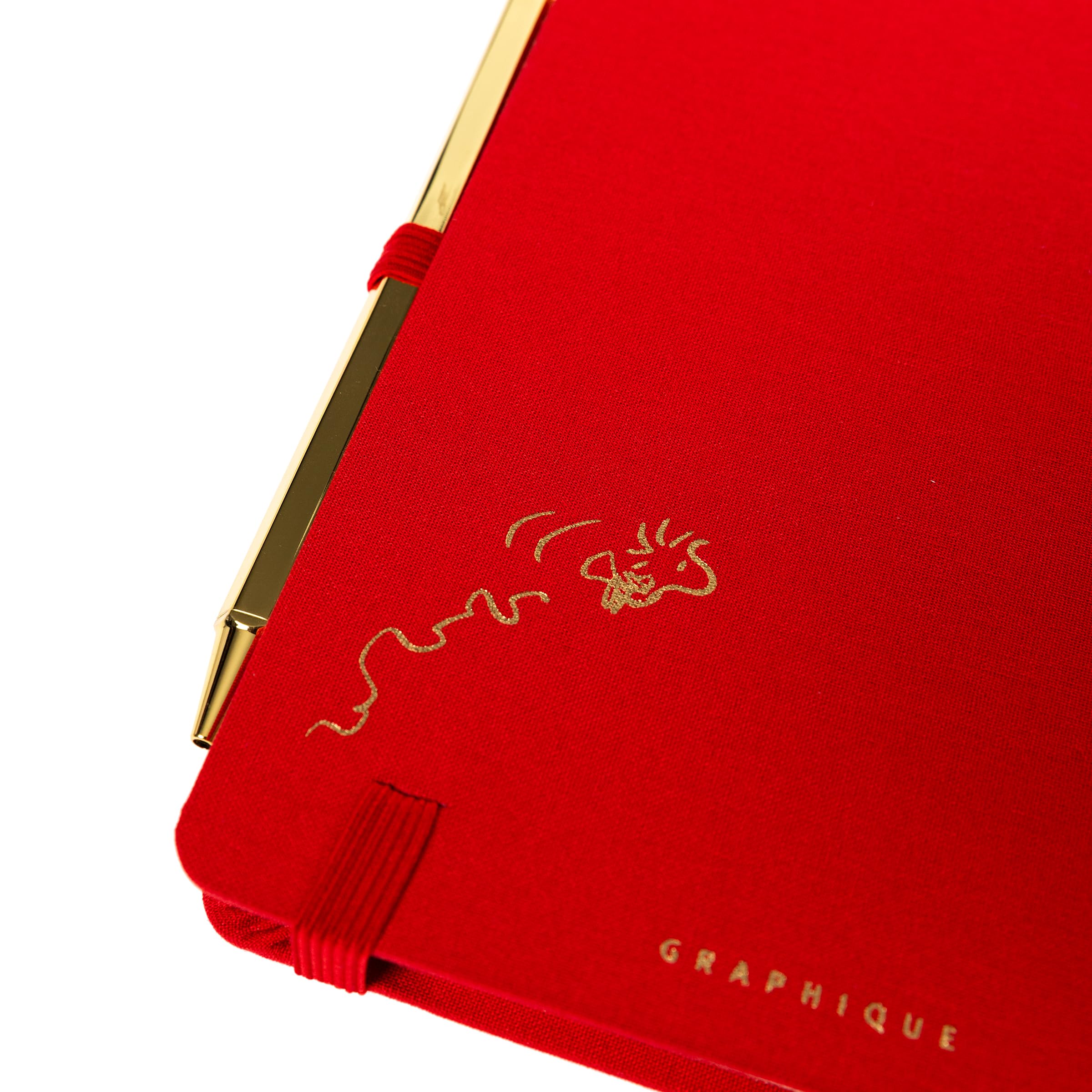 Graphique Luxe Collection Snoopy liniertes Tagebuch mit Stift, Hardcover-Tagebuch, Notizbuch zum Schreiben, Goldfolienprägung, 160 Seiten, 15,2 x 20,3 cm