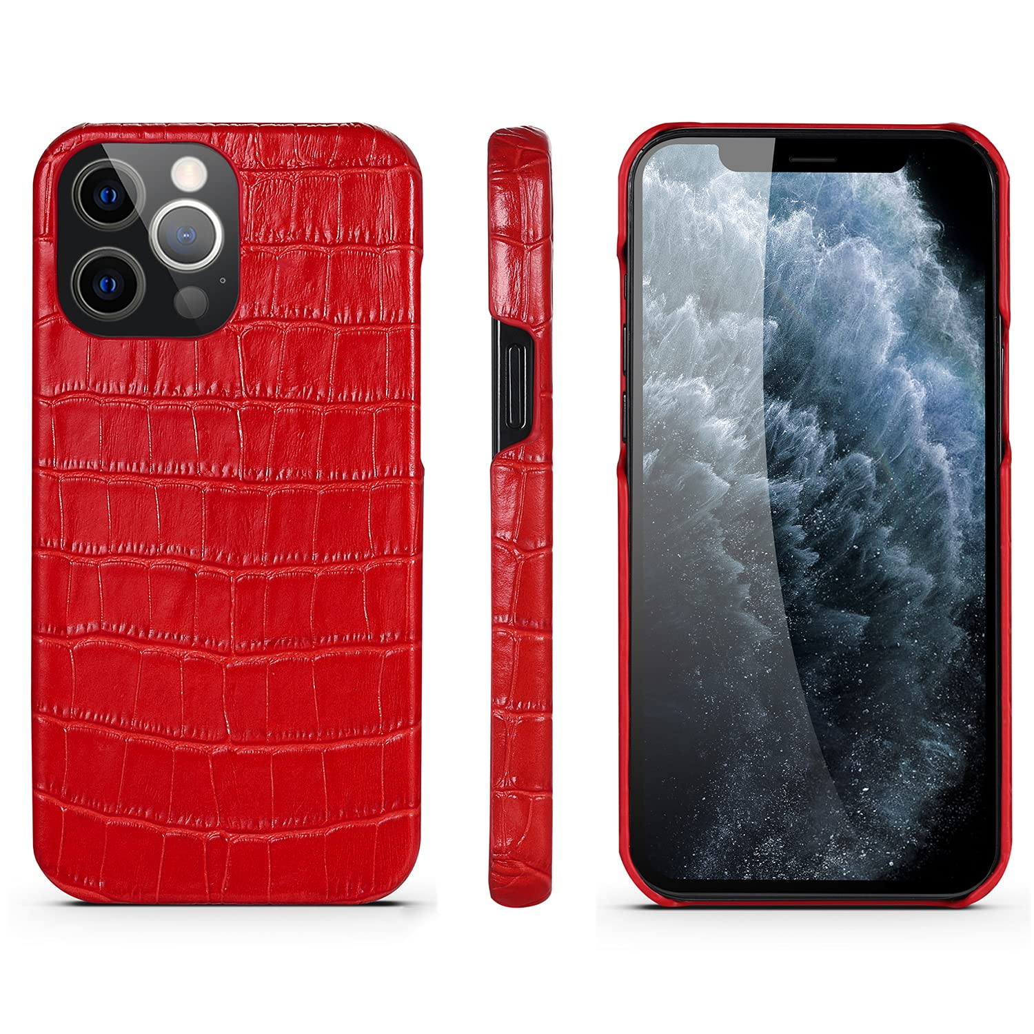 Amazon.co.jp: Mcxiancrl iPhone 12 mini 用 ケース クロコダイル 本革