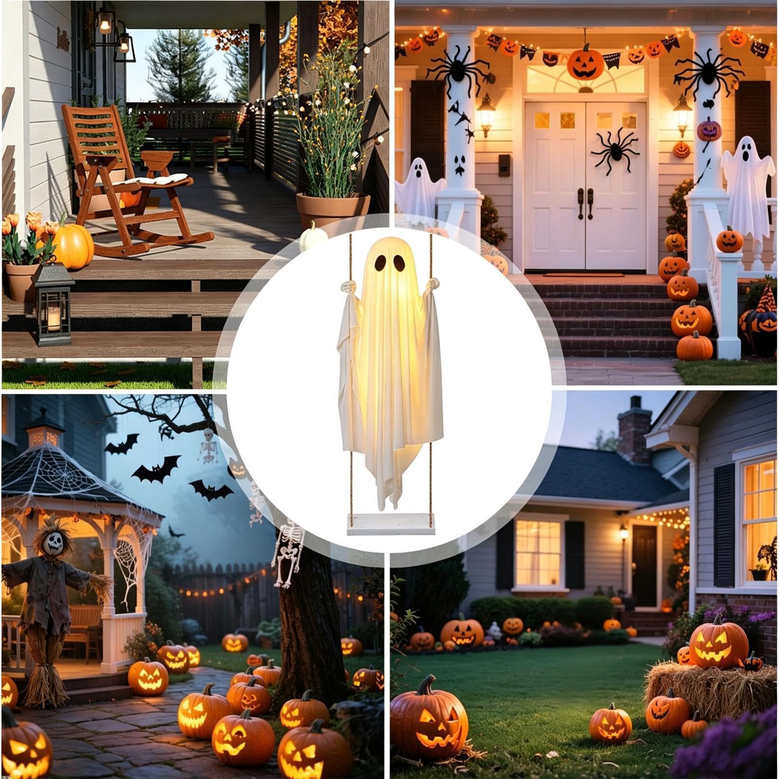 Figura del tessuto del fantasma 152cm 'oscillazione di Halloween per il