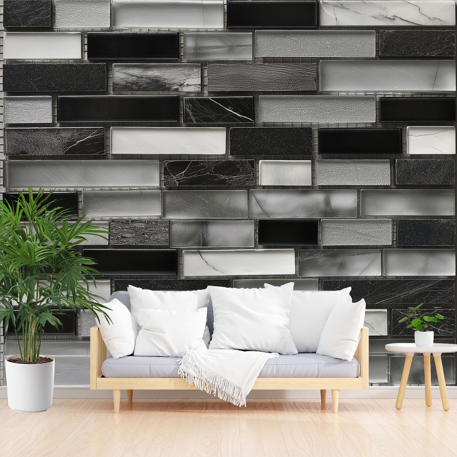 Papier peint intissé marbre 3d haut de gamme, tapisserie murale esthétique moderne
