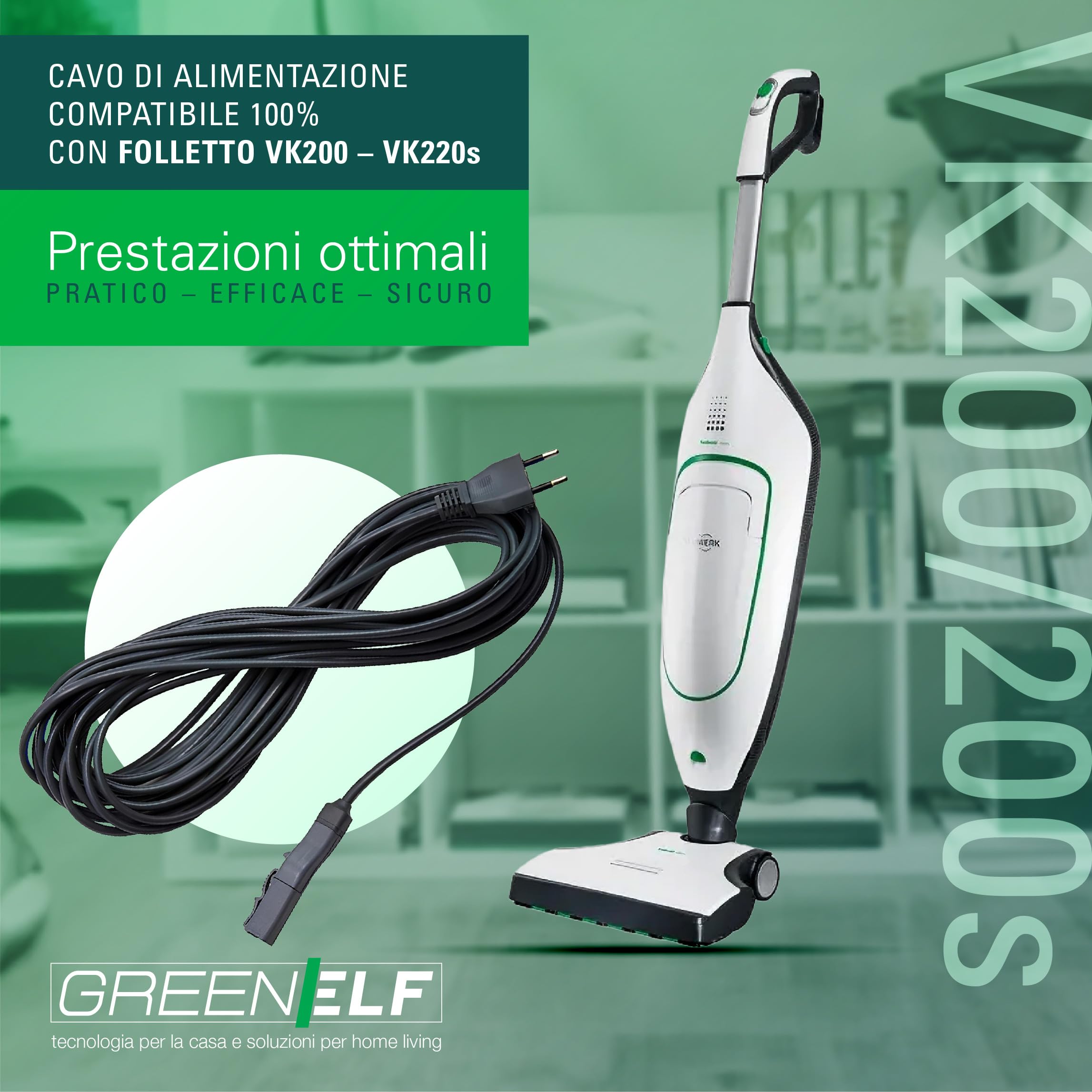 Aspirapolvere Folletto Vk 122 Scopa Elettrica, Offerta Usato Con Garanzia