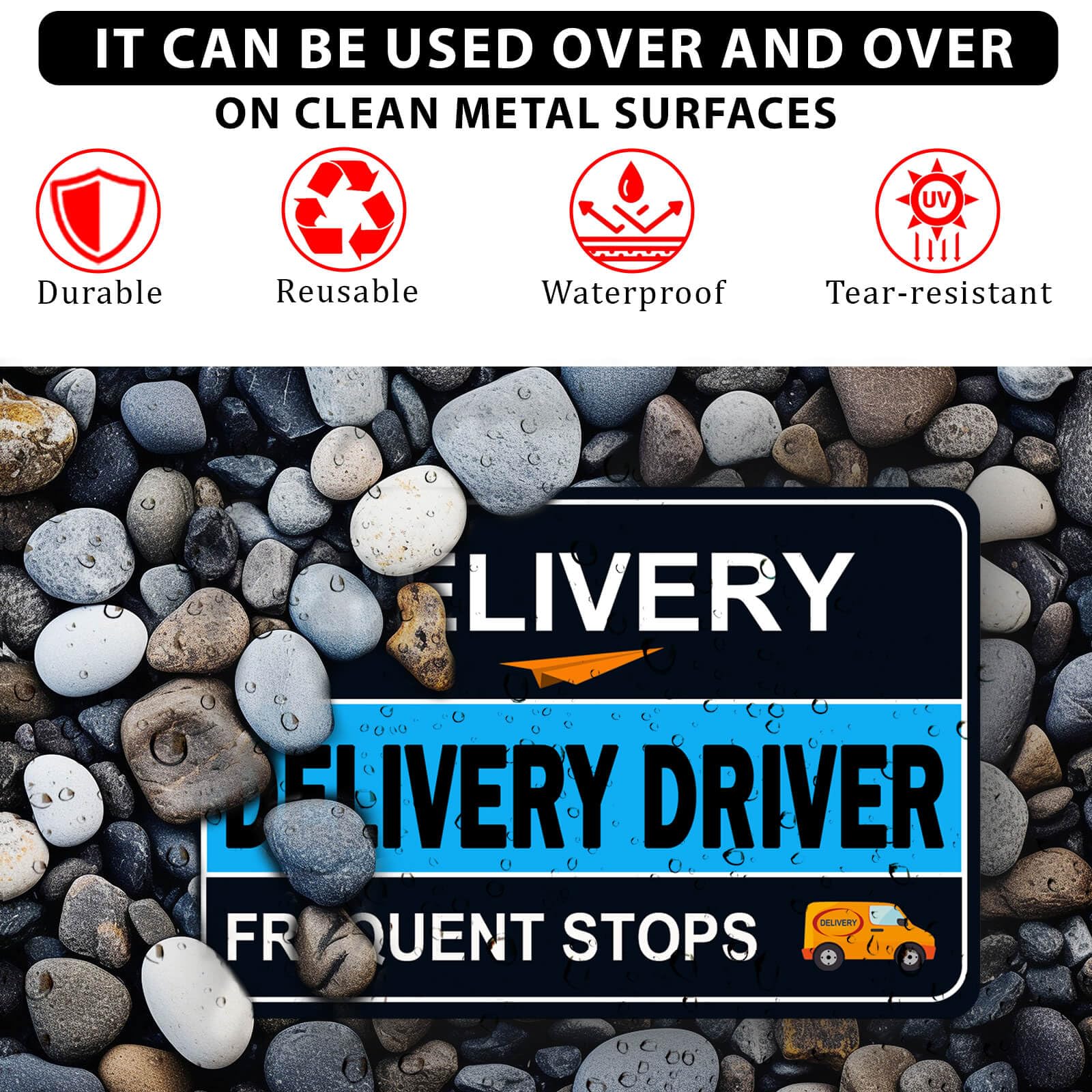 Delivery Driver Car Magnet Set, 3 Pack Removable - View #7