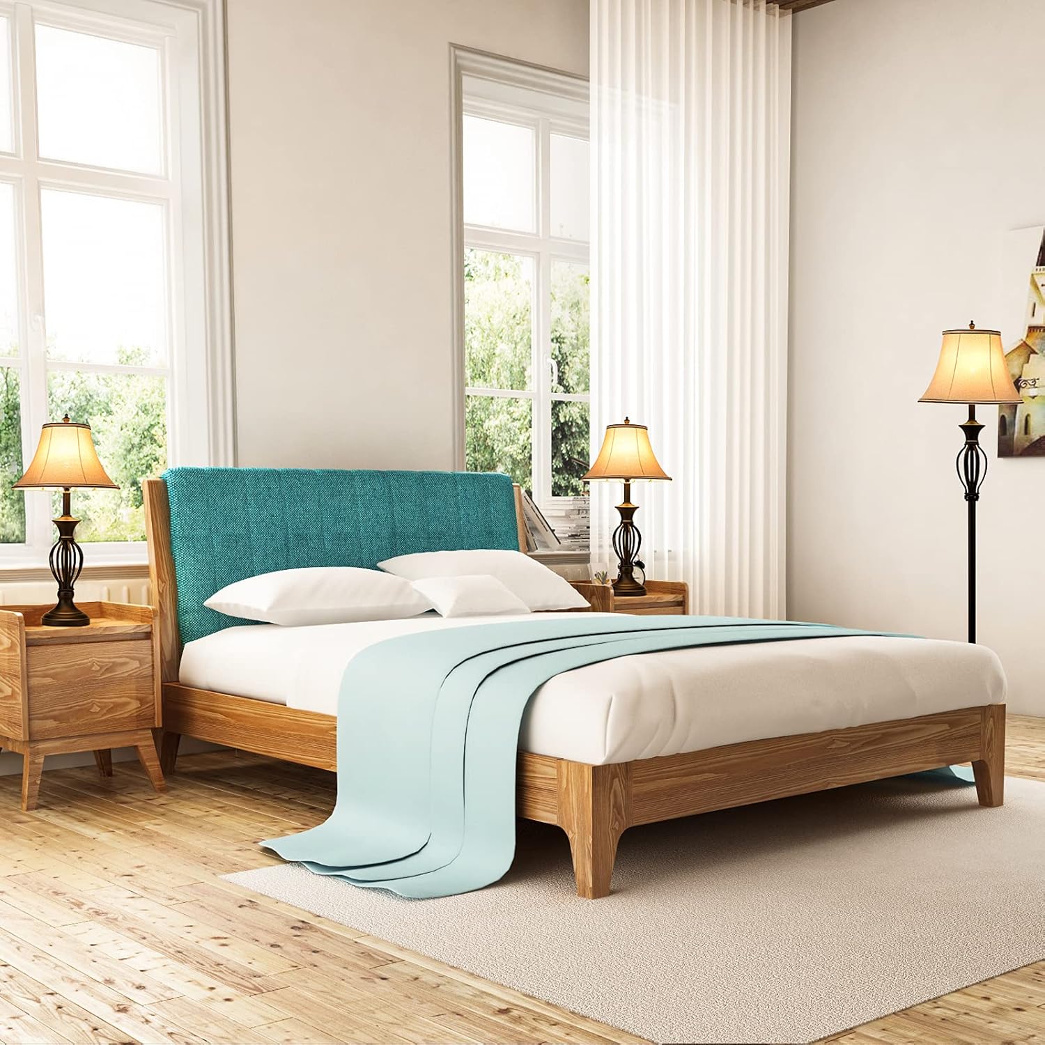 60% оƒƒ Dіѕсоunt GZBtech Lamp Set of 3 for Living Room, Rustic Farmhouse 1 Floor Lamp 2 Table Lamps with Beige Fabric Lampshade and Black Metal Base, 110V ETL Listed 3 Pcs Bedroom Office Matching Scroll Lamps Set Rеvіеw GZBtech Lamp Set of 3 for Living Room, Rustic Farmhouse 1 Floor Lamp 2 Table Lamps with Beige Fabric Lampshade and Black Metal Base, 110V ETL Listed 3 Pcs Bedroom Office Matching Scroll Lamps Set