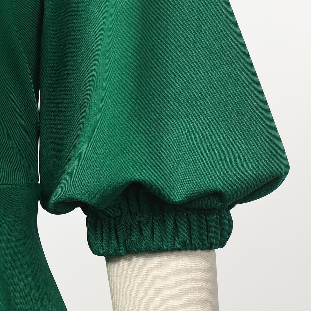 Church Clergy Dress for Women 3/4 Sleeve Irregular Ruffle Pencil Dress with Tab Collar - Image 4