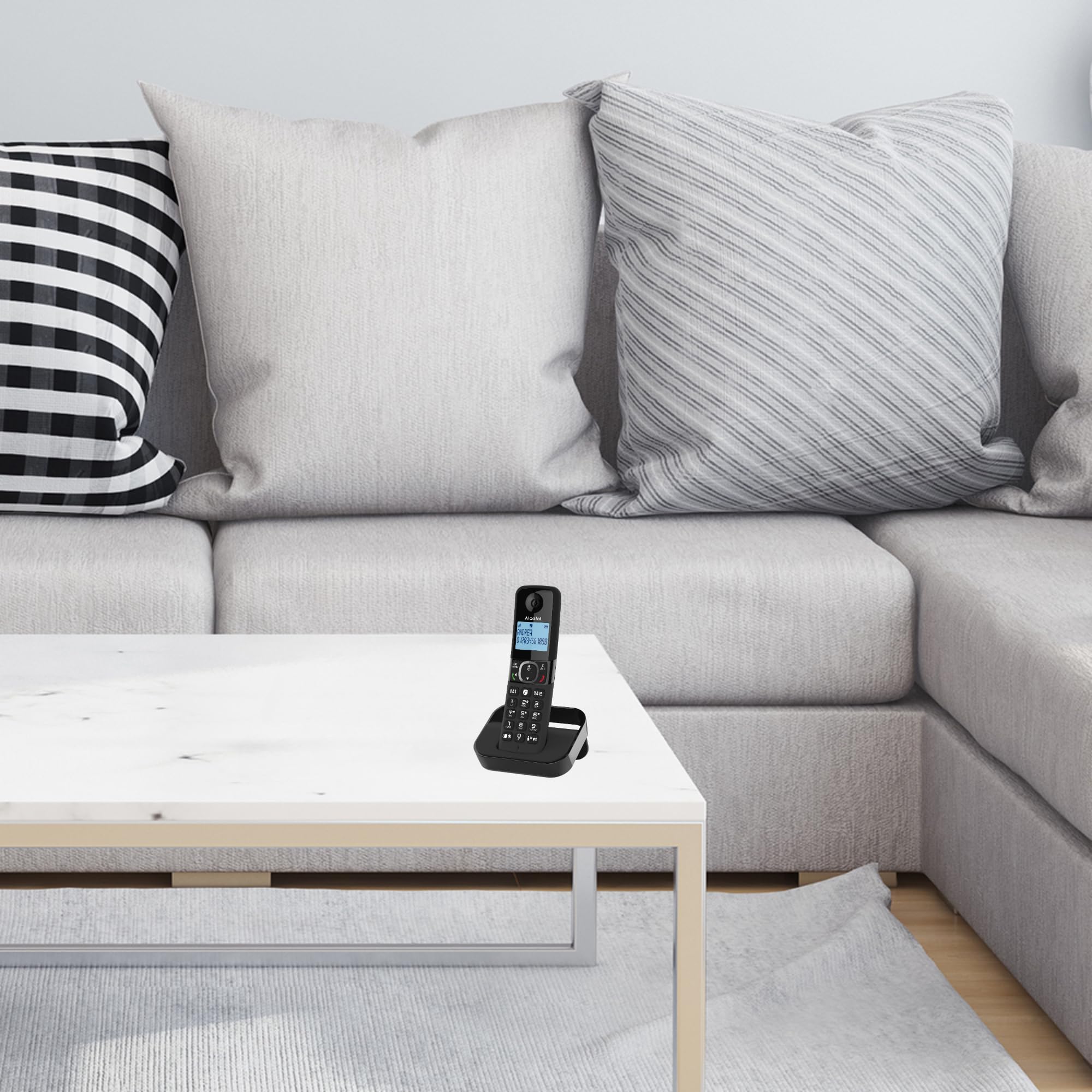 Alcatel F860 Voice Duo - Telefono cordless con segreteria telefonica e 2 telefoni - telefoni fissi per la casa - Telefoni con blocco chiamate