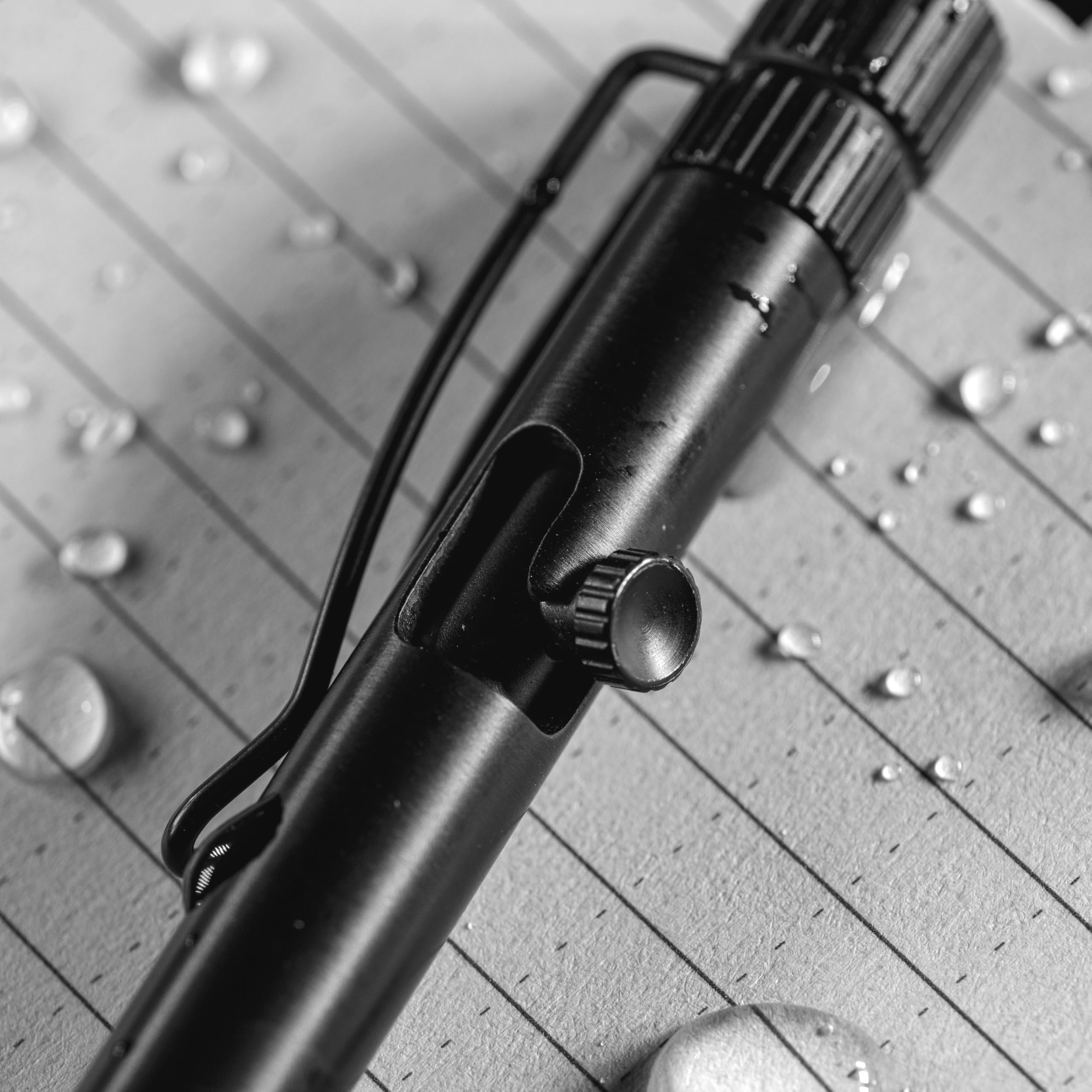 Rite in the Rain Wetterfester Bolt-Action Metallstift schwarz matt Tinte schwarz (Nr. BK16) | Kugelschreiber