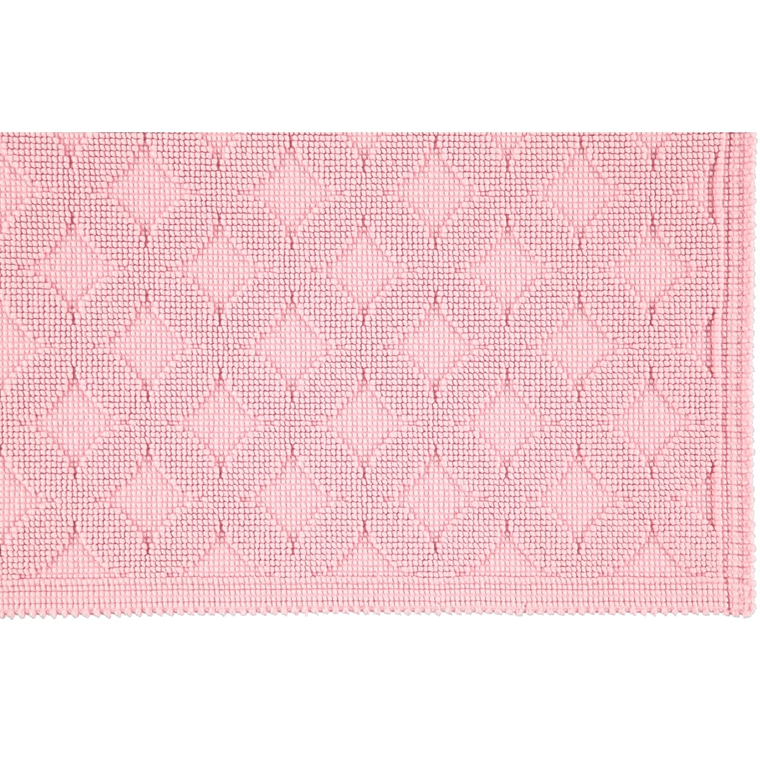 Rhomtuft Badteppich Seaside eckig 70 x 120 cm Farbe rosenquarz