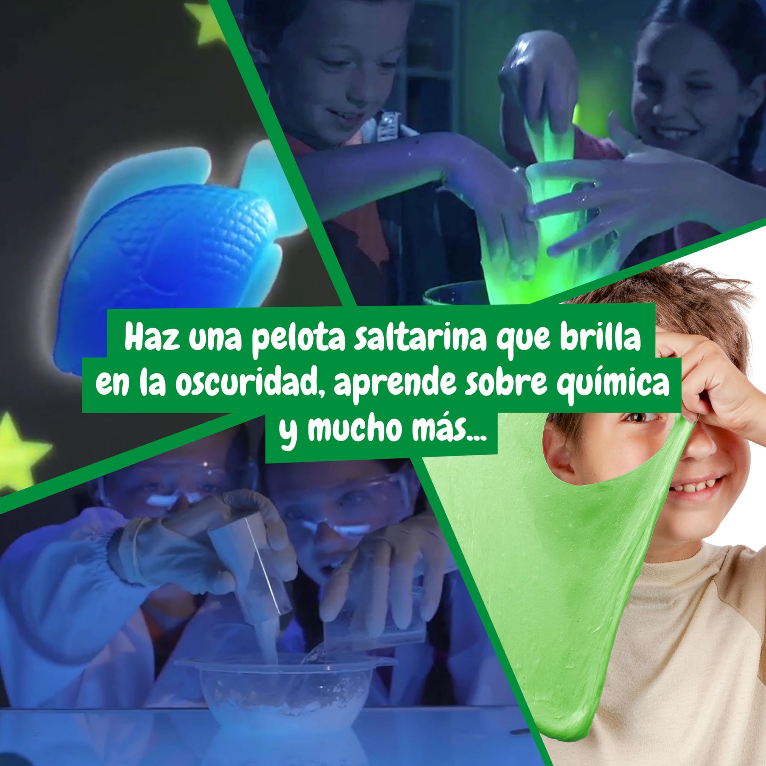 Science4you Fabrica de Slime para Niños 7 8 9+ Años – Kit Completo com 10 ASMR Experimentos, Hace Slimes Que Brillan en La Obscuridad, Juguetes y Regalos Educativos para Niñas y Niños 7 8 9+ Años
