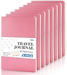 8 Pack en vrac pour le journal de couverture souple, Feela Notebooks College Règled for Work, Lined Travel Journal pour les femmes hommes, Note Prendre note fournitures scolaires écriture d'affaires, 8.2” x 5.5”, A5, noir