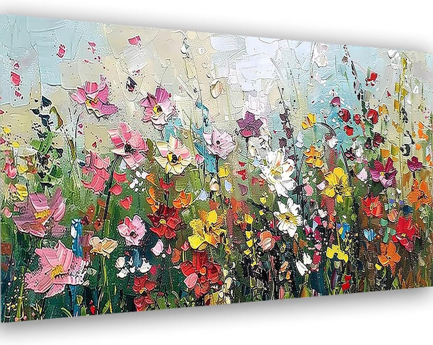 Malowanie po numerach, krajobraz, duży obraz po numerach, dla dorosłych, kwiaty, 60 x 120 cm, zestawy do malowania po numerach, hobby dla dorosłych i kobiet, łatwe DIY, akryle z pędzlami, prezenty do
