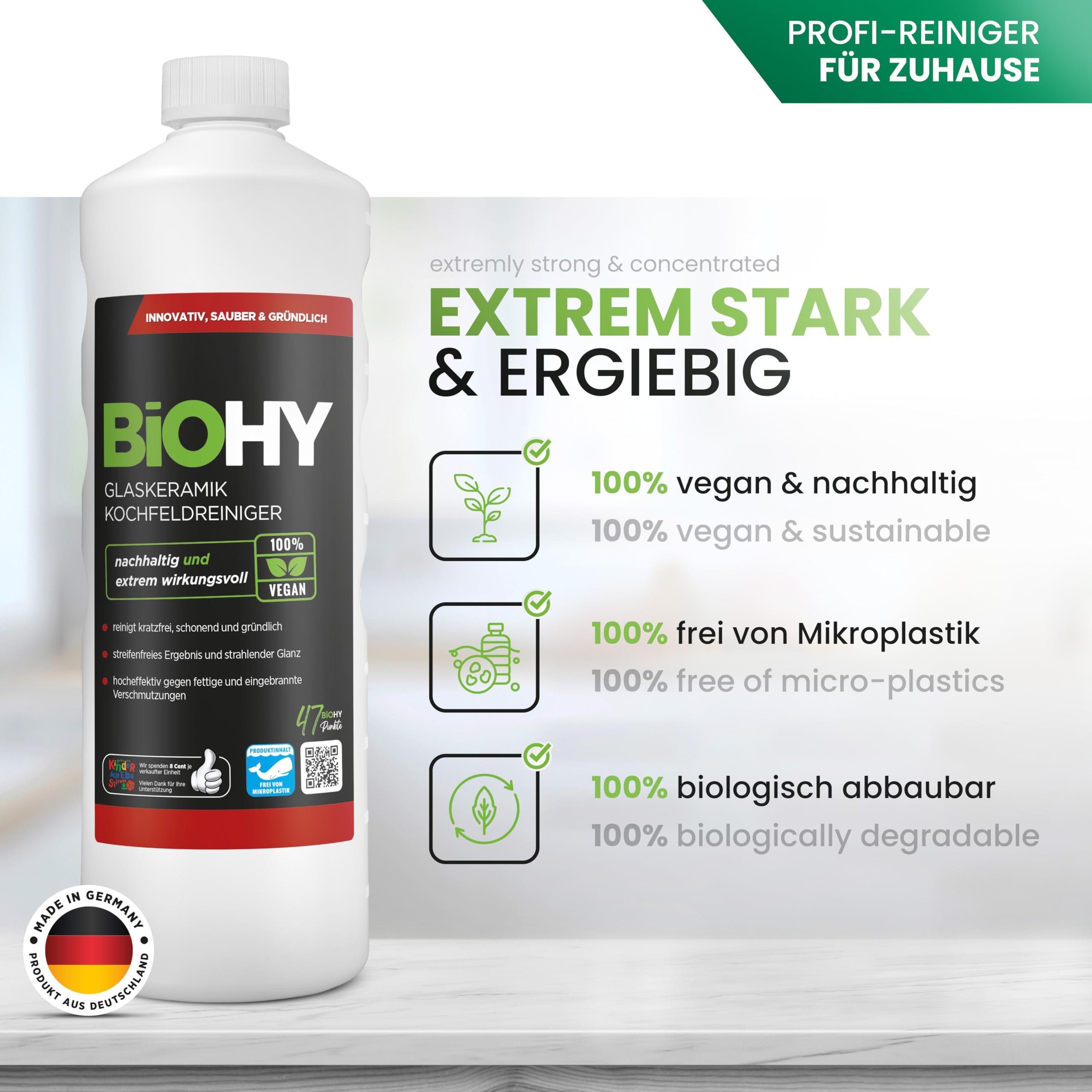 BiOHY Glass Ceramic Hob Cleaner (10l Canister) Discharge Tap | Ideal For Cleaning And Care Of The Hob And Induction | Suitable For All Appliances (Glaskeramik Kochfeldreiniger - View #5
