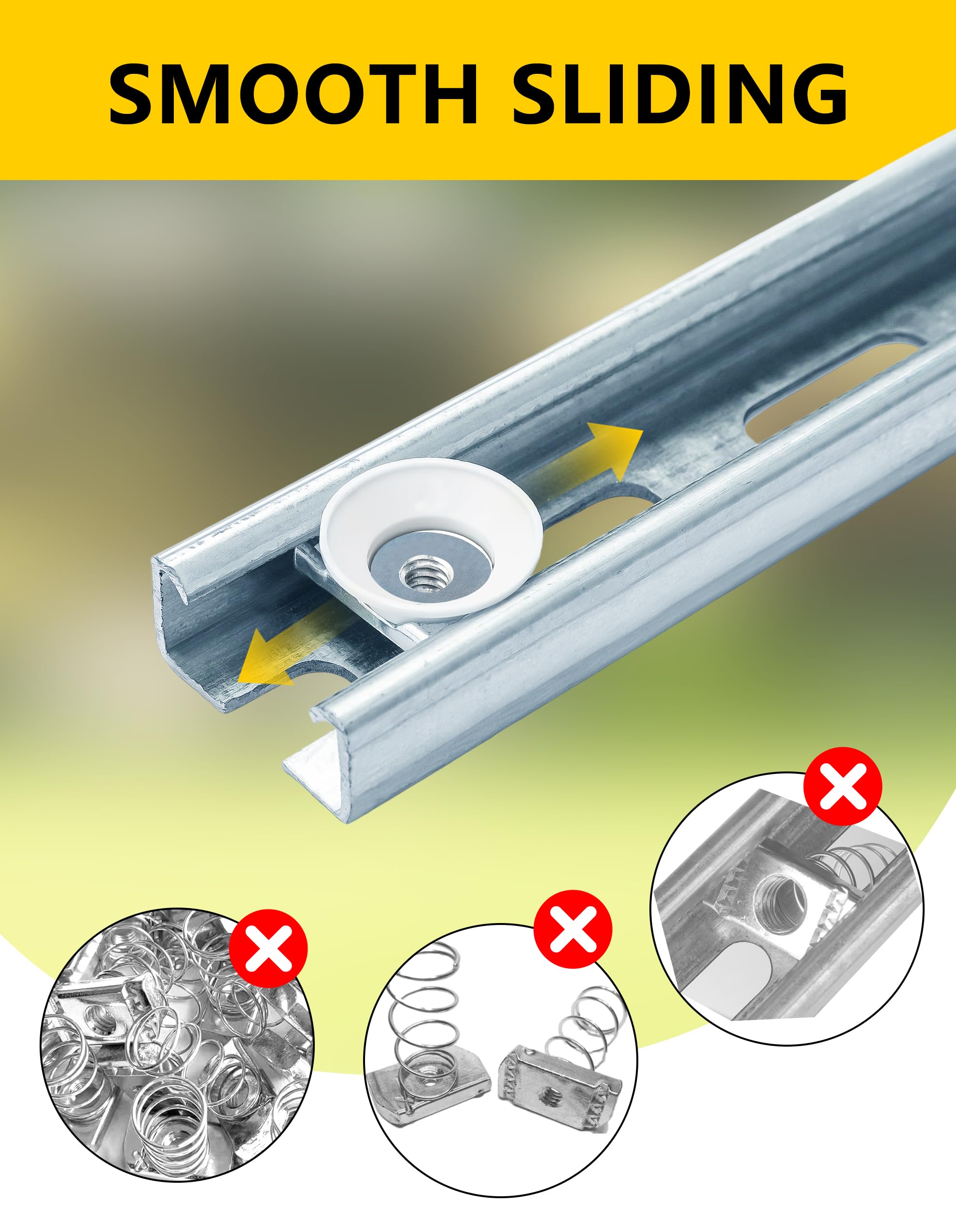 Strut Channel Cone Nuts - Galvanized Hardware -3
