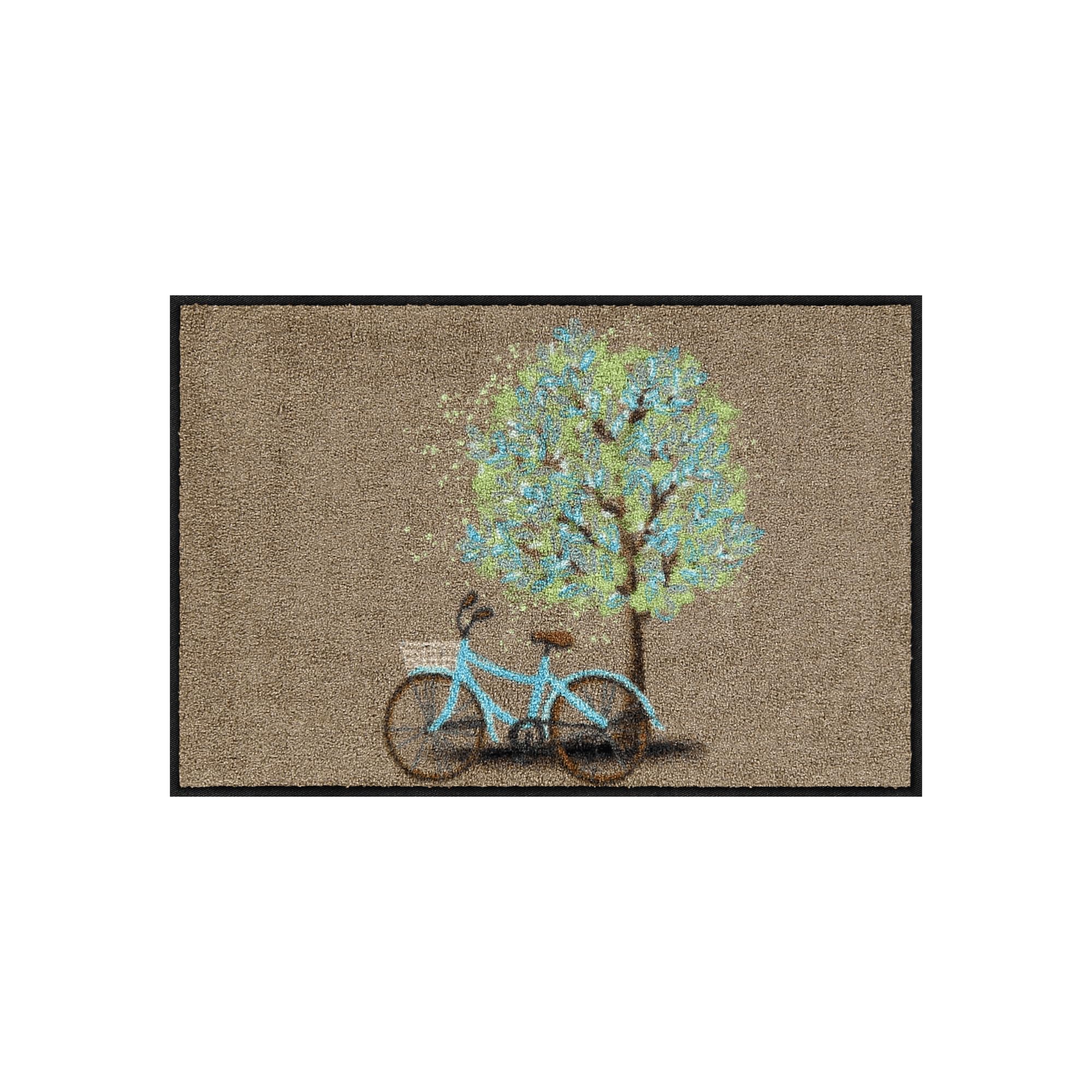 Salonloewe Paillasson Resting Tree - 50 x 75 cm - Avec motif - Lavable - Pour l'intérieur et l'extérieur