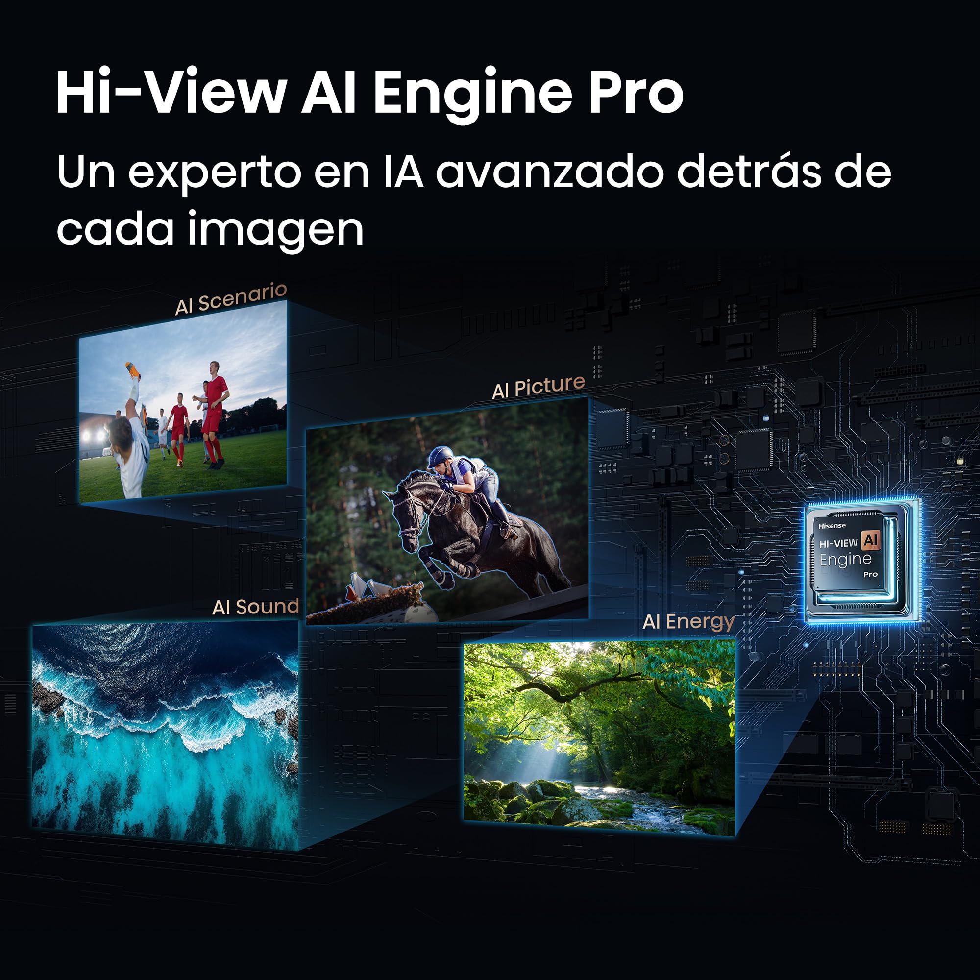 Hisense 65U7S Pro - MiniLED Pro Smart TV 65 Pulgadas, Hi-QLED MiniLED Pro, Modo Juego 165 Hz Nativos, Sonido Envolvente 2.1.2, Anti Reflection & Glare Free, IMAX Enhanced, Dolby Vision IQ, HDR 10+