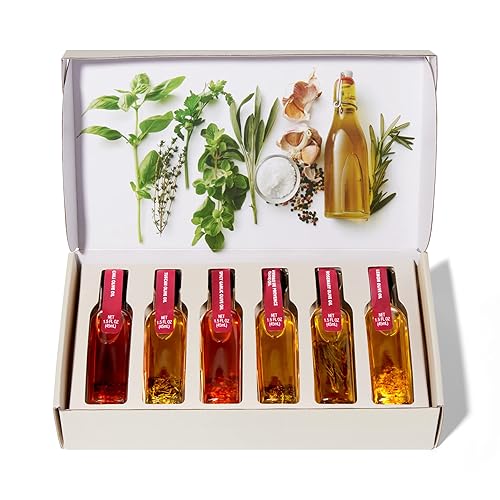 Miniatura 3 de Thoughtfully Gourmet, juego de regalo de aceite de oliva con infusión de especias, aceite de oliva extra virgen prémium de España, los sabores