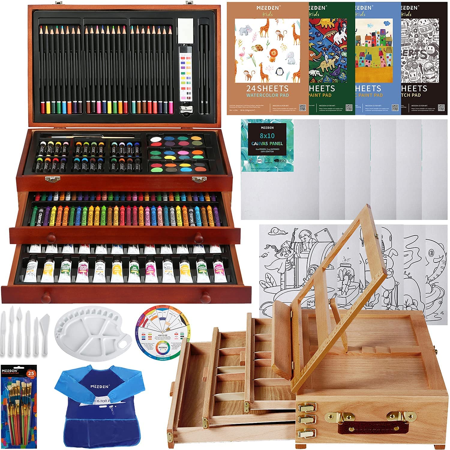 Buy MEEDEN 216Piece SuperDeluxe Mega Art Supplies Set with Art Wood