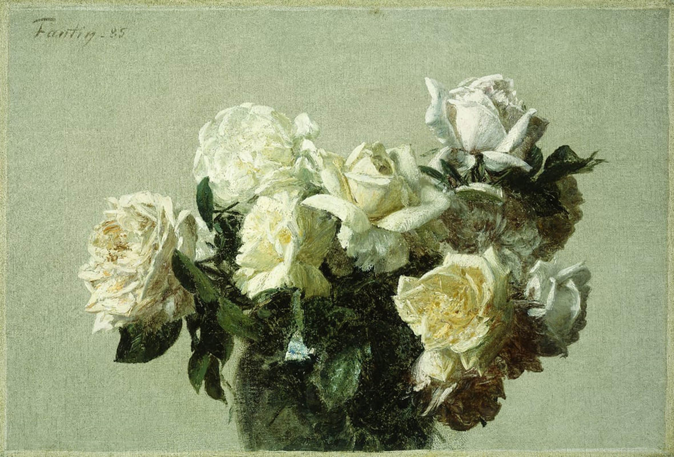 POSTERIIk Vintage Classic Picture Landscape Artwork Orientale by Ignace Henri Jean Fantin Latour Portrait Canvas Painting for Office Home Decor 60x90cm