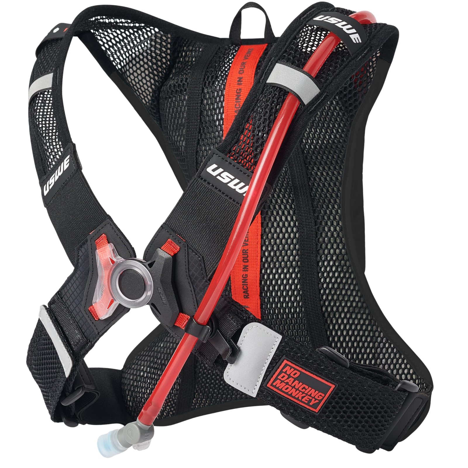 USWE Race 2.0, Ultra Lightweight Hydration Backpack with 2.0L / 70oz Water Bladder, Leak Proof Pack for Gravel, MTB, Running, Hiking, Cycling, Camping, Biking for Men,Women
