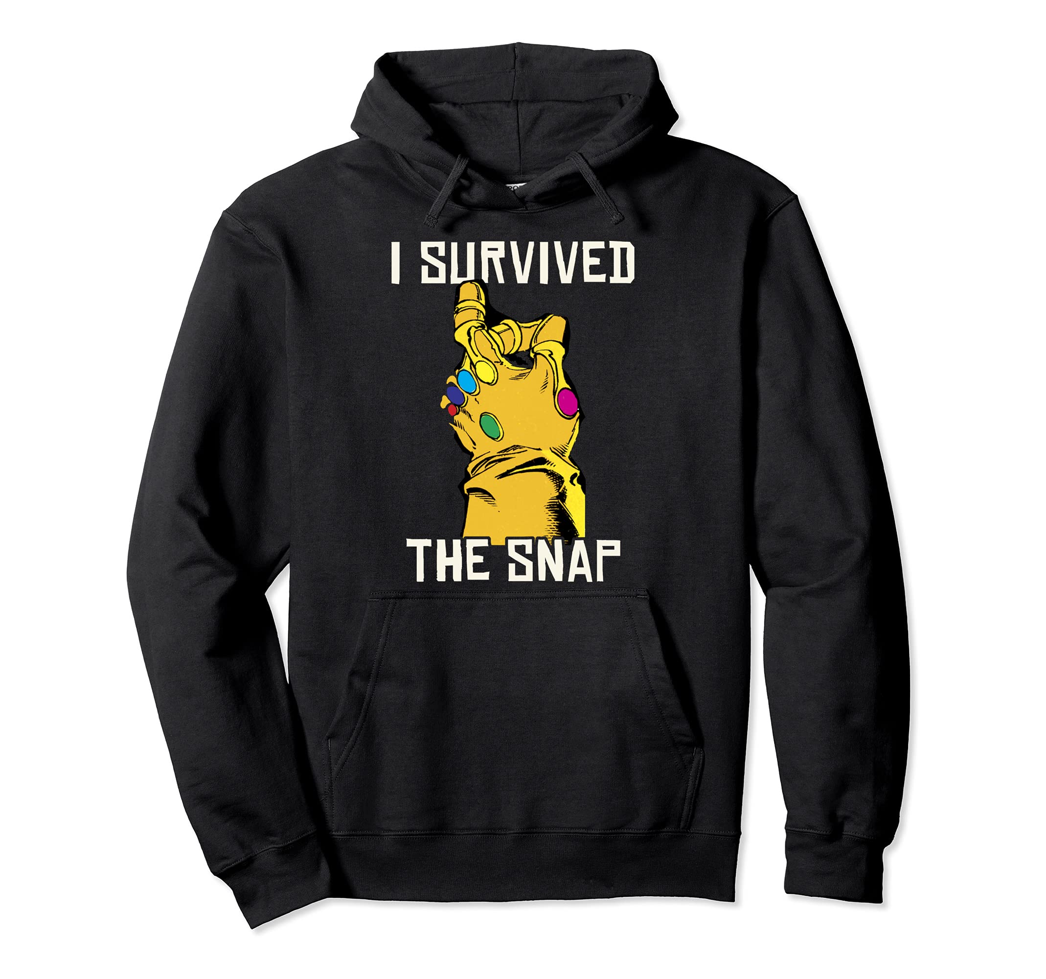 Marvel Thanos Gauntlet I Survived The Snap Pullover Hoodie