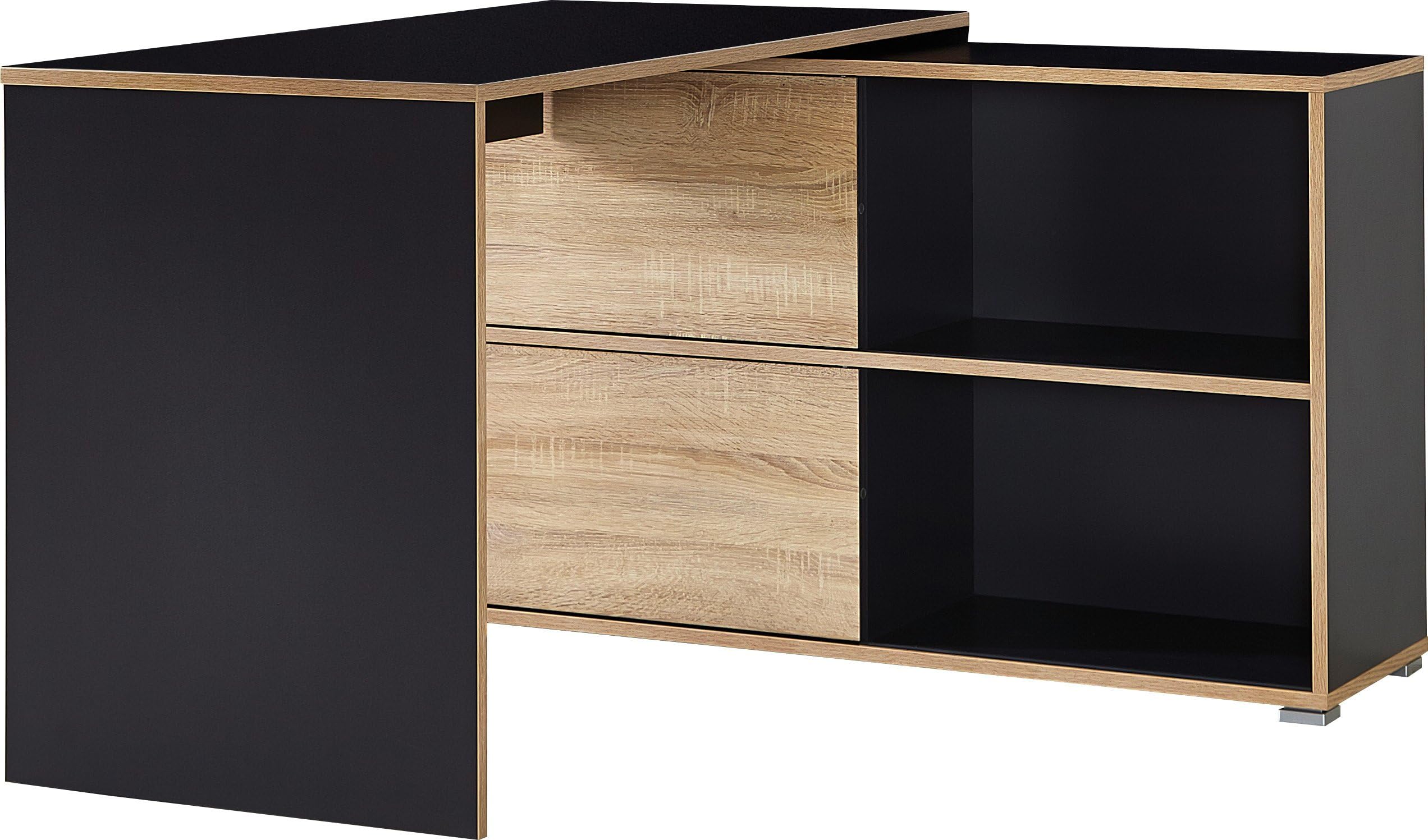 GERMANIA DIE MÖBELMACHER GW-Slide 4036-161 Scrivania, Anthracite/Rovere Sonoma, (L/H/P), 120 x 76 x 120 cm
