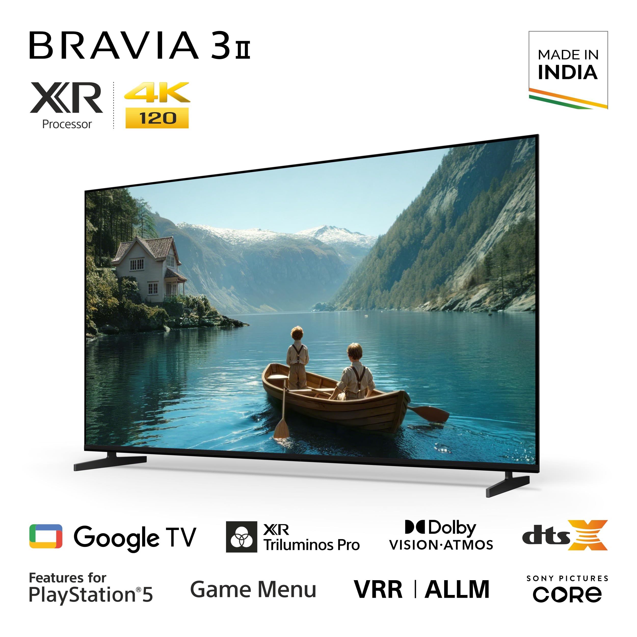 Sony 164 cm (65 inches) BRAVIA 3II Ultra HD Smart LED TV K-65XR35M2 — Amazon image 2