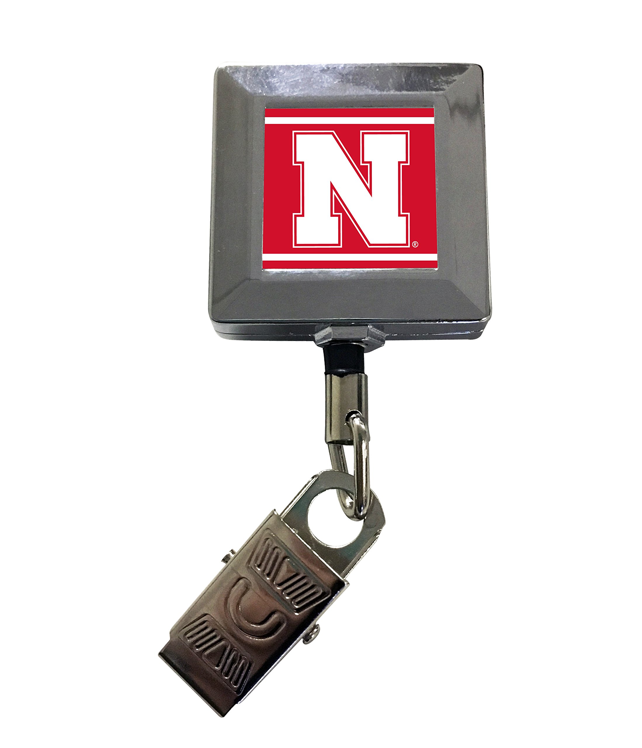 Nebraska Cornhuskers 2-Pack Retractable Badge Holder Officially Licensed Collegiate Product