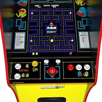 Arcade1Up PAC-Man Deluxe Arcade Machine for Home - 5 Feet