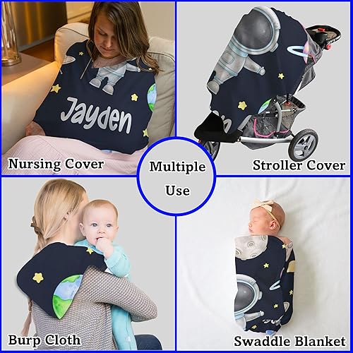 Miniatura 4 de Arteaga Mantas de bebé personalizadas para niños, mantas de bebé personalizadas para niños, manta de bebé del espacio exterior, el mejor regalo para