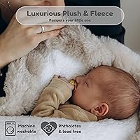 Vista 5 de Warm Swaddle Blanket for Baby Boy or Girl, Multi Use Baby Wrap Swaddle, Ultra-Soft Fleece Interior Plush Exterior, Winter Stroller Blanket, Cold