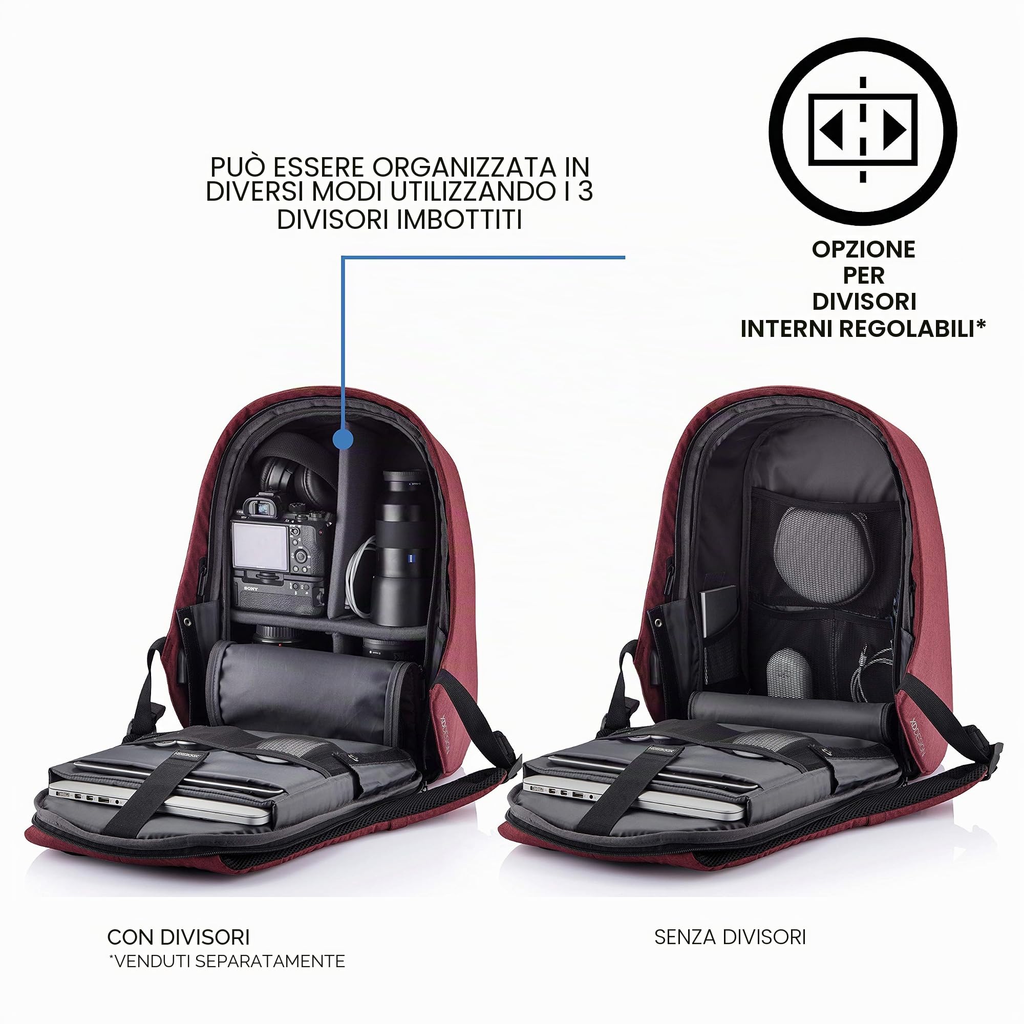 XDDesign, MOCHILA ANTIRROBO REGULAR BOBBY HERO DE XD DESIGN/P: P705.294 Unisex-Adulto, Taglia unica
