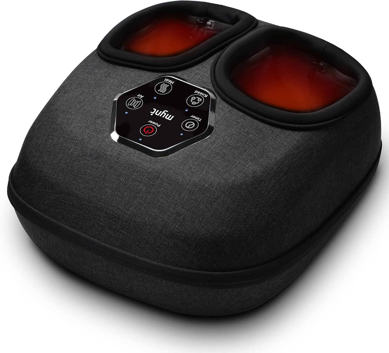 Mynt Shiatsu Foot Massager with Heat & Deep Kneading, Gift for Dad Mom | [2026 Upgraded] Electric Foot Massage Machine for Plantar Fasciitis, Foot Warmer with Multi-Level Settings, Size up to 13"